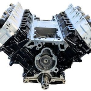V8 engine block, front view