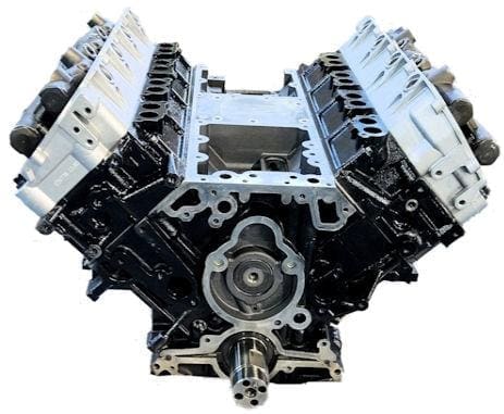 V8 engine block, front view